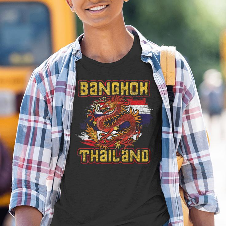 Bangkok Dragon Thai Food Thai Flag Kinder Tshirt