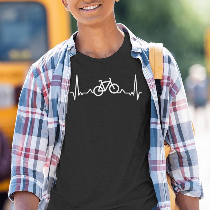 Bicycle Heartbeat Bike Driver Kinder Tshirt