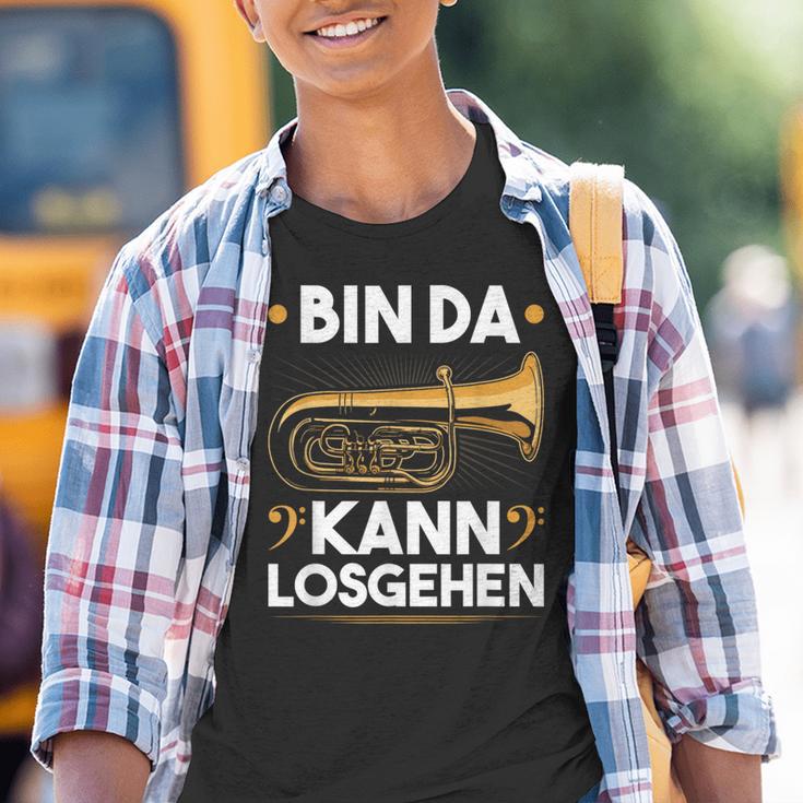 Bin Da Kann Losgehen Blow Music Bass Tubist B Tuba S Kinder Tshirt