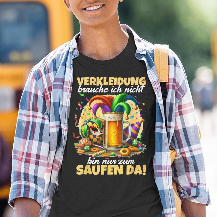 Bin Nur Zum Saufen Da Karne German Language Kinder Tshirt