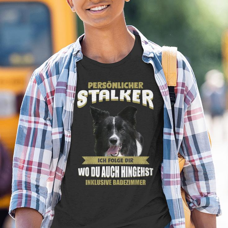 Border Collie With Border Collie Dog Motif Kinder Tshirt