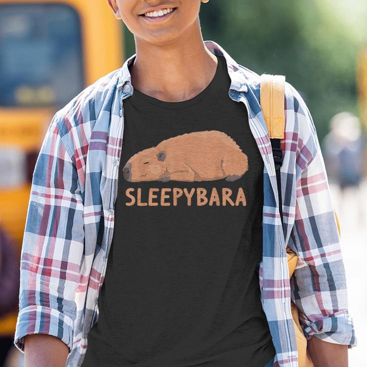 Capybara Sleepybara Sleep Capybara Kinder Tshirt