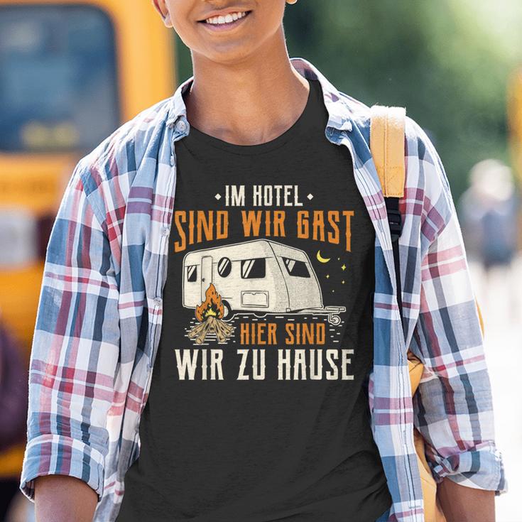 Caravan & Camper Hier Sind Wir Zu Hause Kinder Tshirt