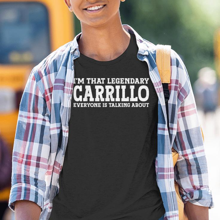 Carrillo Surname Team Family Last Name Carrillo Youth T-shirt