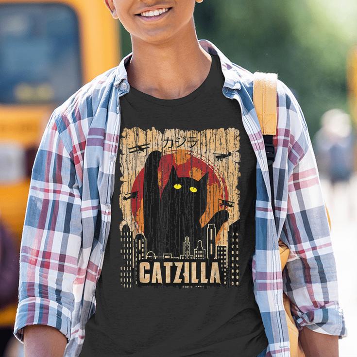 Catzilla Retro Kinder Tshirt