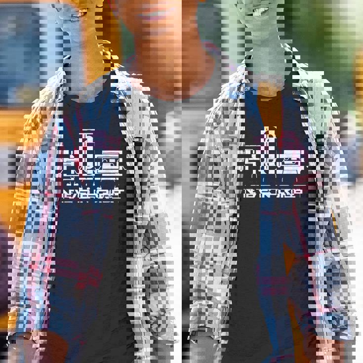 Cinta De Cassette De Audio Never Forget Camiseta niño