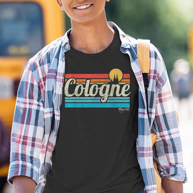 Cologne Lettering Cologne Retrointage Surfer Cologne Carnival Kinder Tshirt