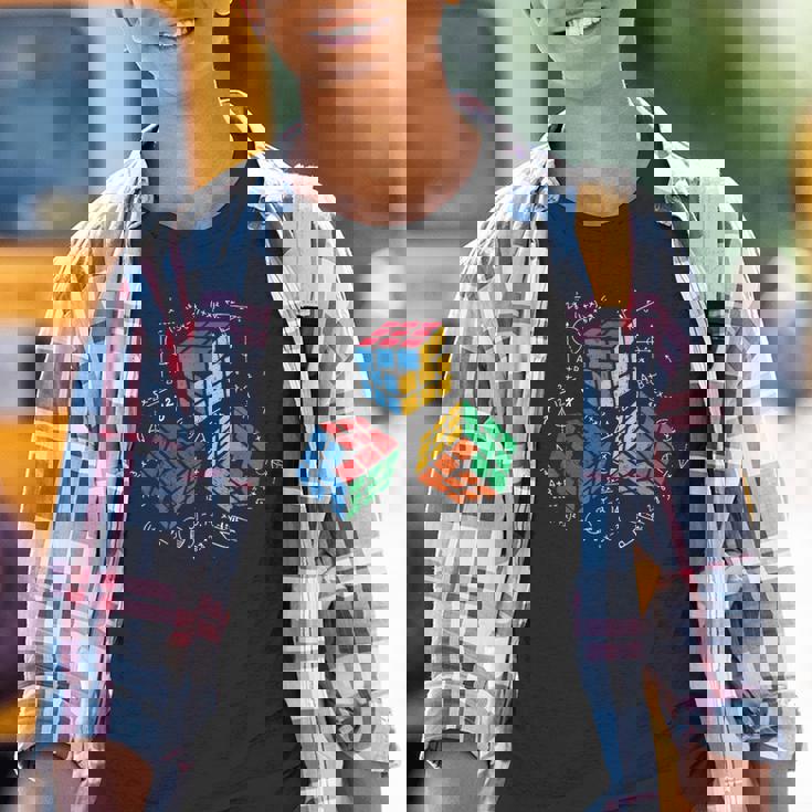 Cool Math Rubik Rubix Rubics Jugador Cubo Matemáticas Amantes Camiseta niño