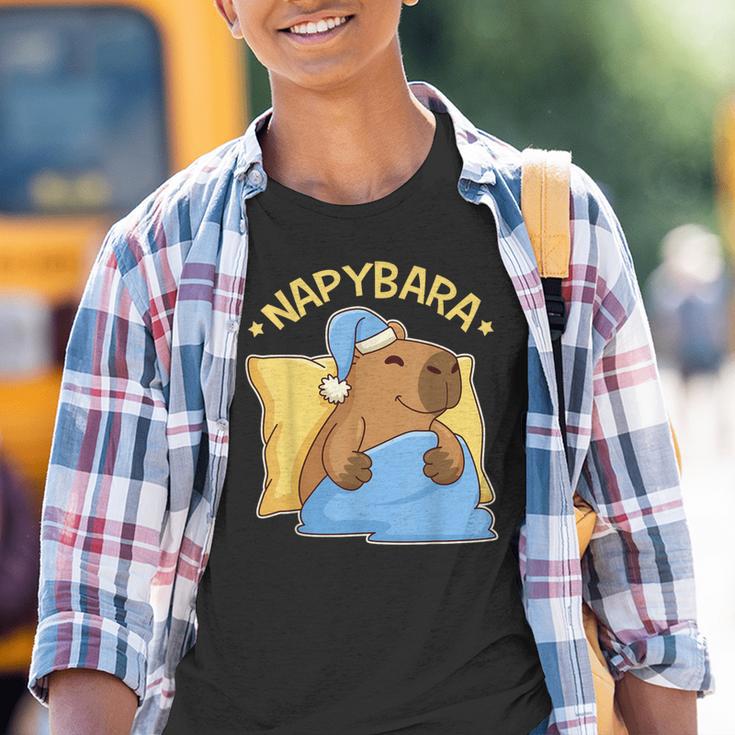 Cute Nap Capybara Pyjamas Nappybara Kinder Tshirt