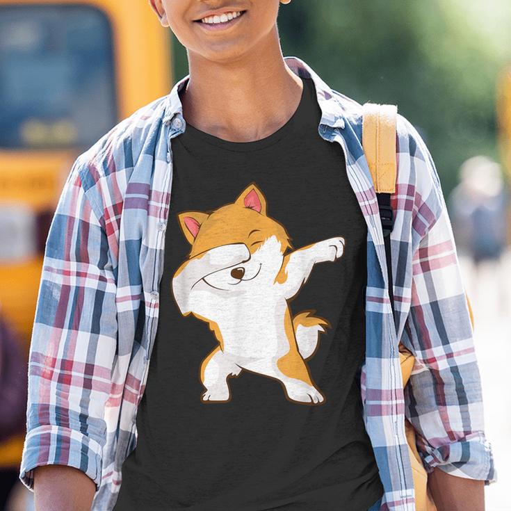 Dabbing Akita Inu Kinder Tshirt