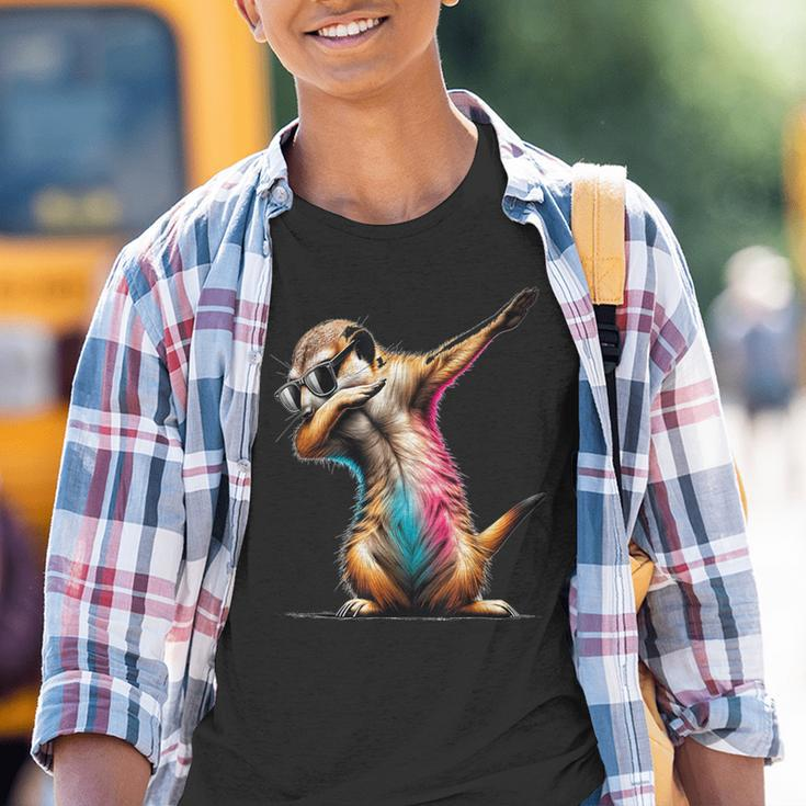Dabbing Meerkat Dancing Dab Surikate Kinder Tshirt