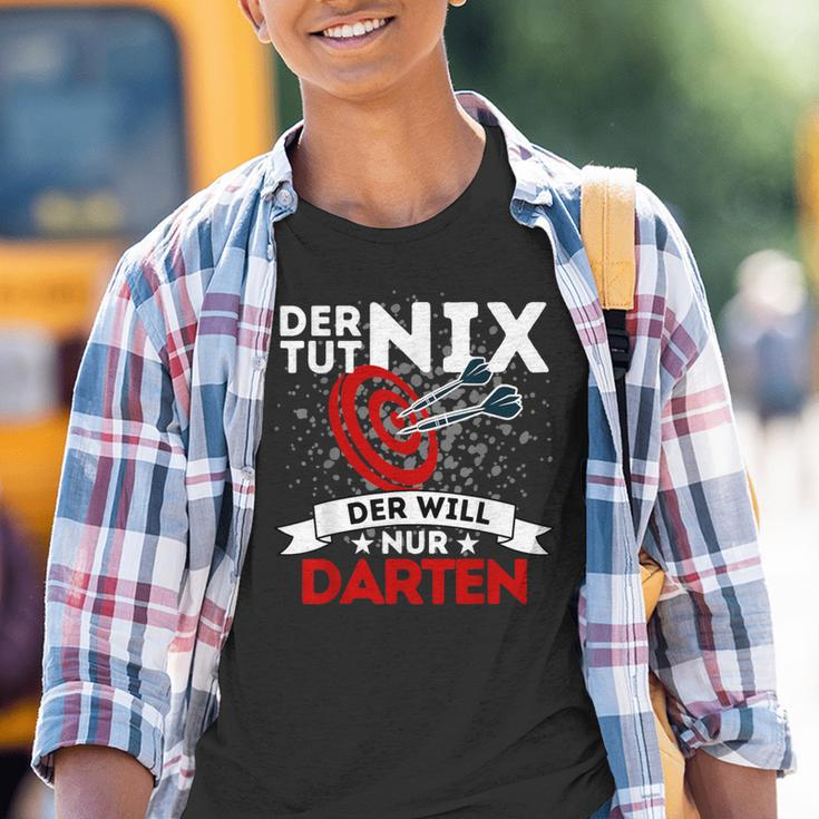 Der Tut Nix Der Will Nur Darten Dart Player Kinder Tshirt