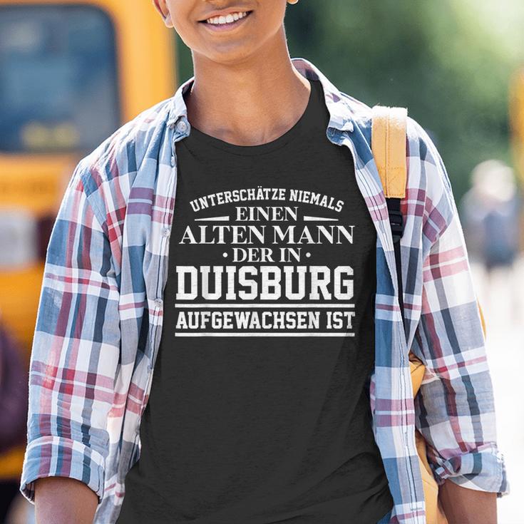 Duisburg Underschätze Nie Einen Alten Mann Kinder Tshirt