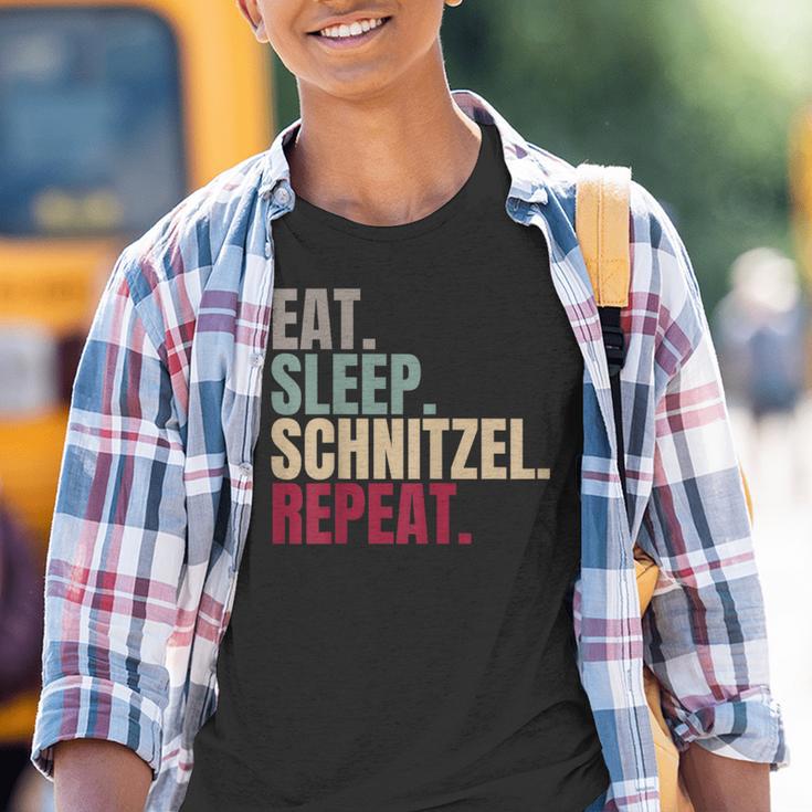 Eat Sleep Schnitzel Repeat Kinder Tshirt