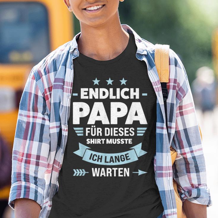 Endlich Papa Familie S Kinder Tshirt