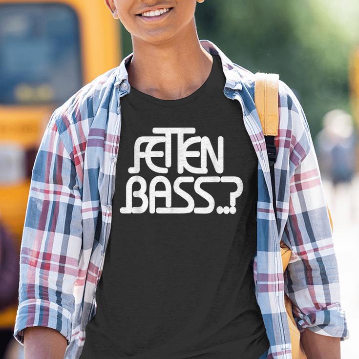 Fat Bass Bpm Idea Music Techno Kinder Tshirt