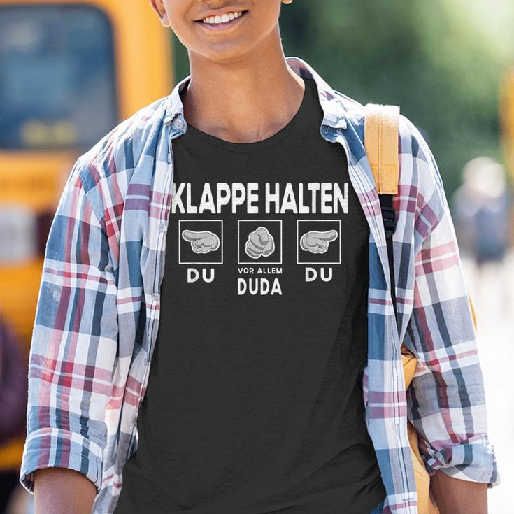 With Flap Hold Mouth Fresse Halten Lab Mich In Ruhe Kinder Tshirt