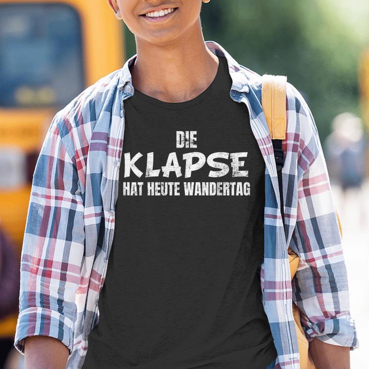 Die Klapse Hat Heute Wandertag Irrenanstalt Ironic Kinder Tshirt