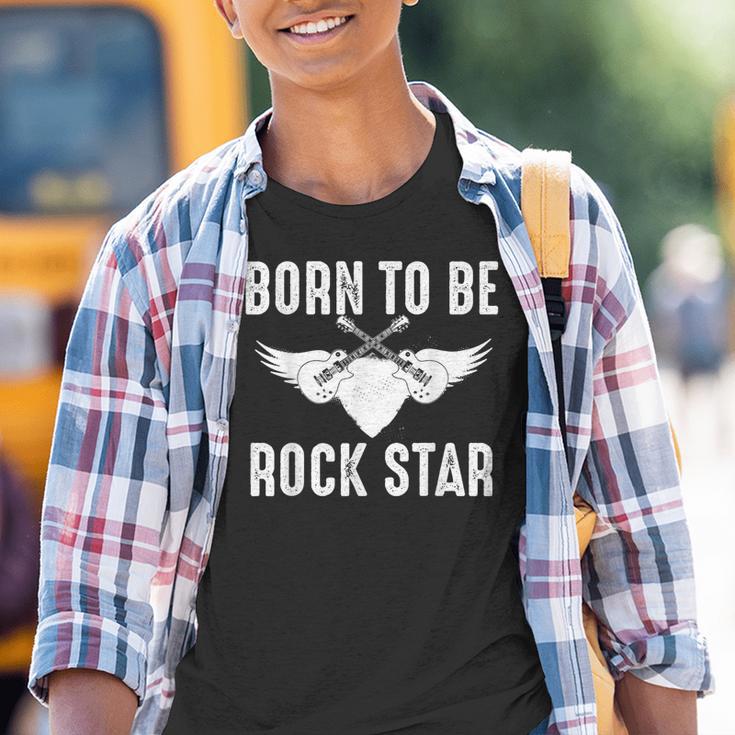 Geboren Um Rockstar Zu Werden Kinder Tshirt