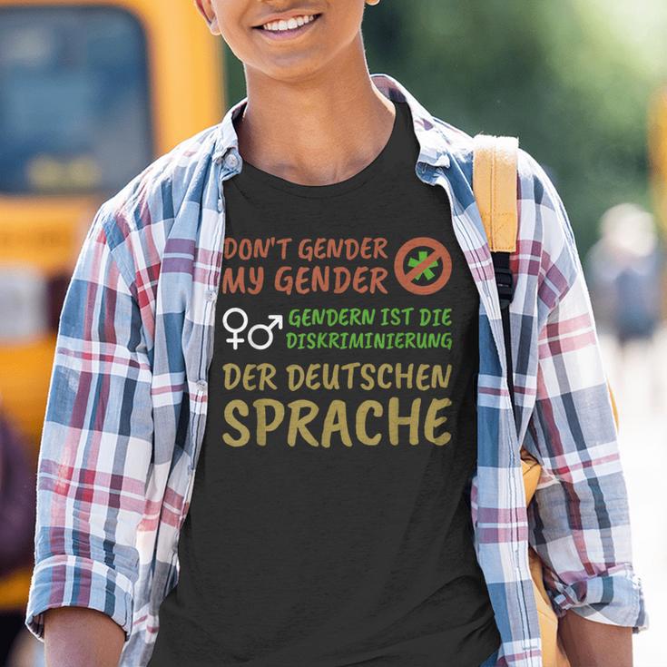 Genderwahn Genderdiktat Antigender Anti-Gender Language Kinder Tshirt