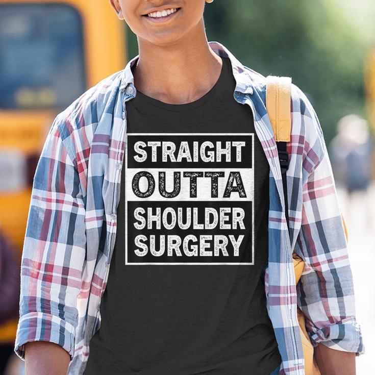 Gerade Outta Schulterchirurgie Erholung Schultertherapie Kinder Tshirt