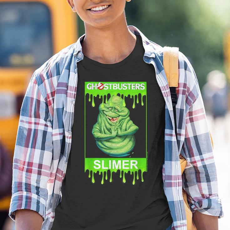 Ghostbusters Slimer Portrait Poster Kinder Tshirt