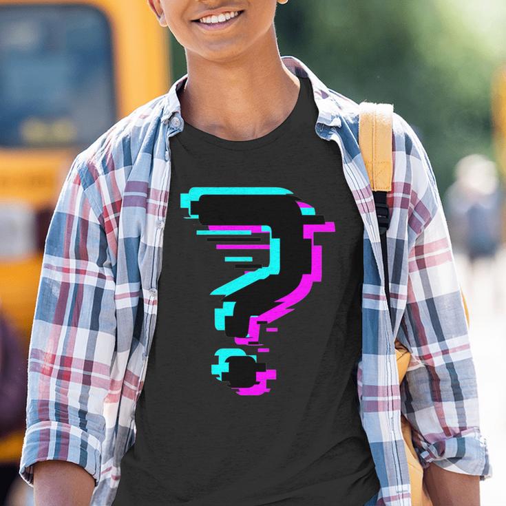 Glitched Fragezeichen Kinder Tshirt