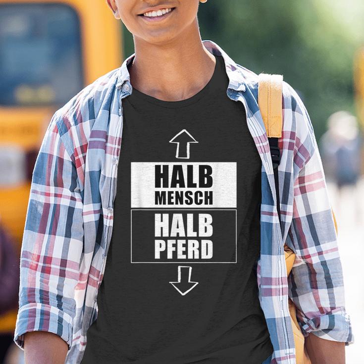 Halb Mensch Halb Pferd Pferdemensch Humor Zentaur Kinder Tshirt