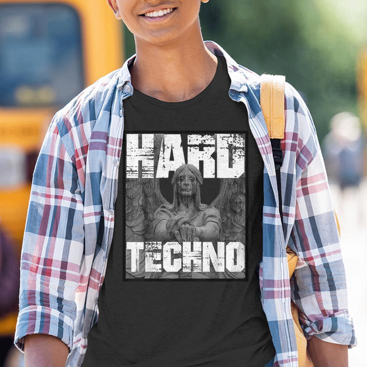 Hard Techno Rave Angel Statue S Kinder Tshirt