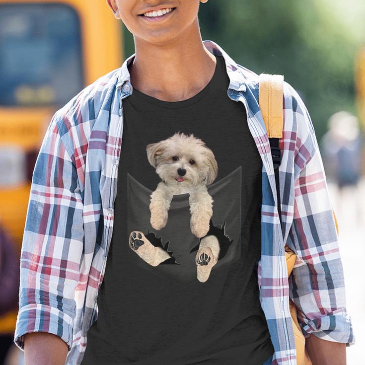 Havanese Dog In Pocket Havanezer Puppy Kinder Tshirt