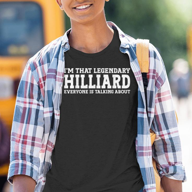 Hilliard Surname Team Family Last Name Hilliard Youth T-shirt
