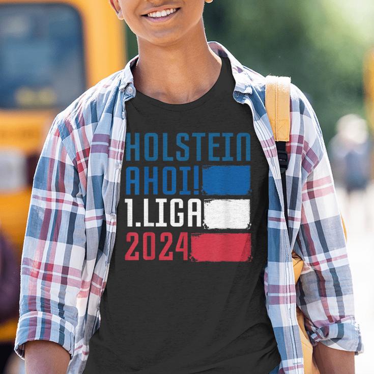 Holstein Ahoi Moin 1Liga 2024 Aufstieg Kiel Fanartikel Kinder Tshirt