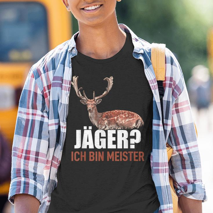 Hunter Idea Hunting Ich Bin Meister Kinder Tshirt