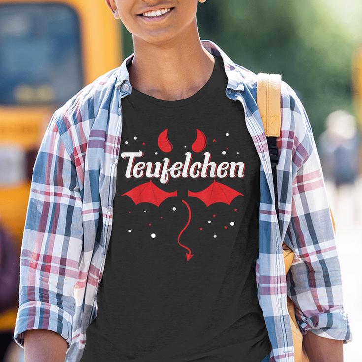 Ich Bin Ein Deufelchen Fancy Dress Carnival Devil Costume Kinder Tshirt