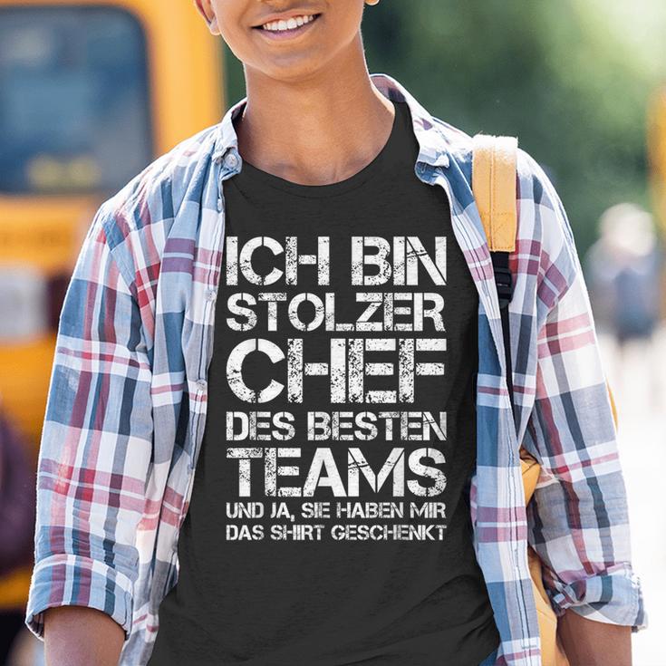 Ich Bin Stolzer Chef Des Besten Teams Employee Kinder Tshirt