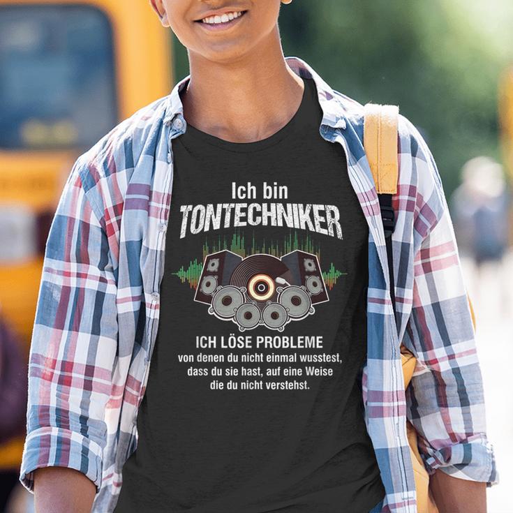 Ich Bin Tontechnikerolume Mixer Sound Kinder Tshirt