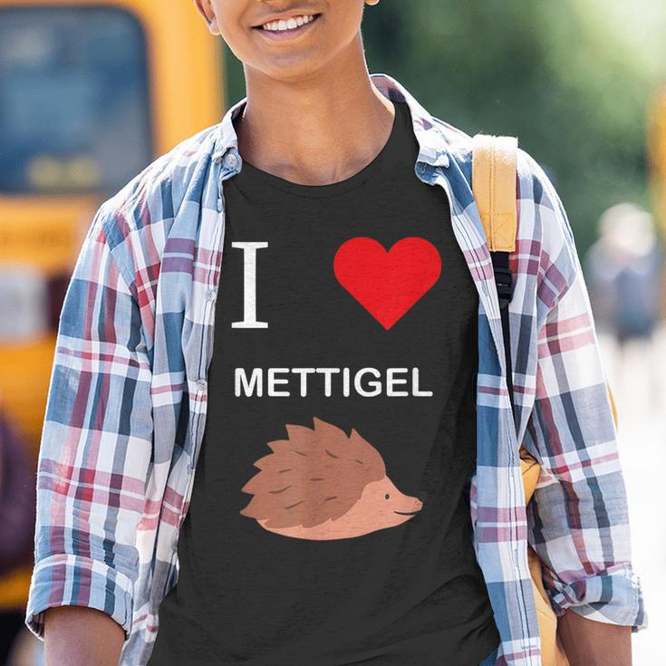 Ich Liebe Mettigel Mett Meat Kinder Tshirt