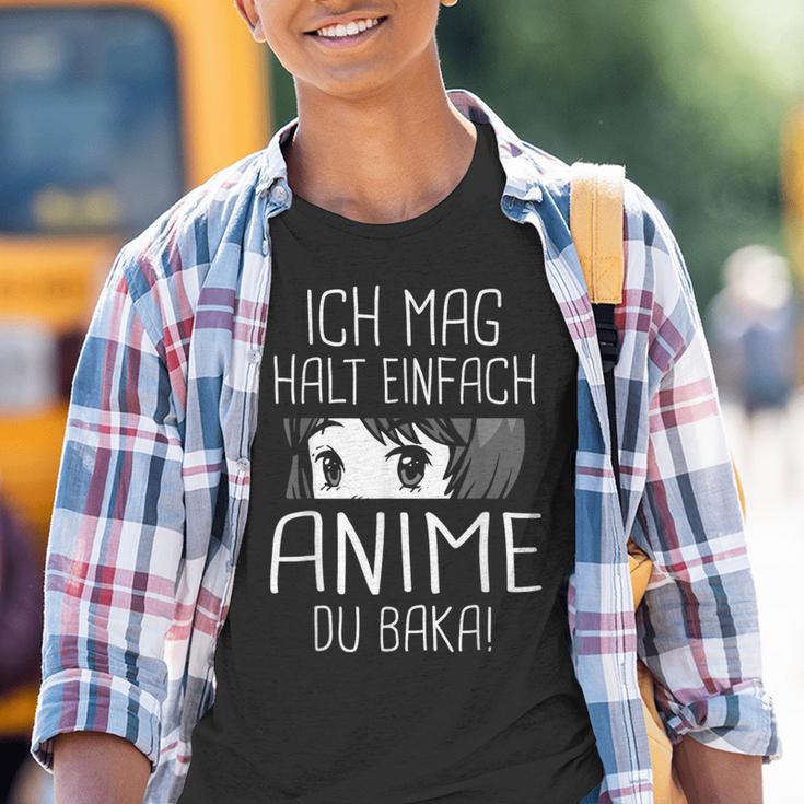 Ich Mag Halt Einfach Anime Du Baka Kinder Tshirt