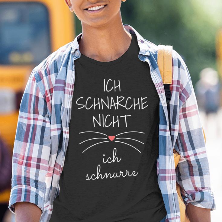 Ich Schnarche Nicht Ich Schnurre Sleep Cat Kinder Tshirt