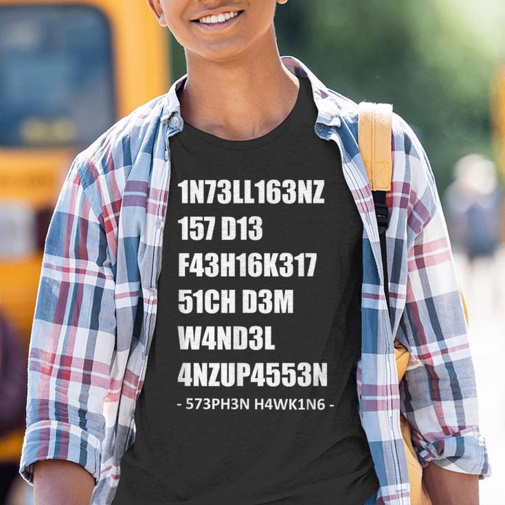 Intelligenz 1337 Leet Stephen William Hawking Quote Kinder Tshirt