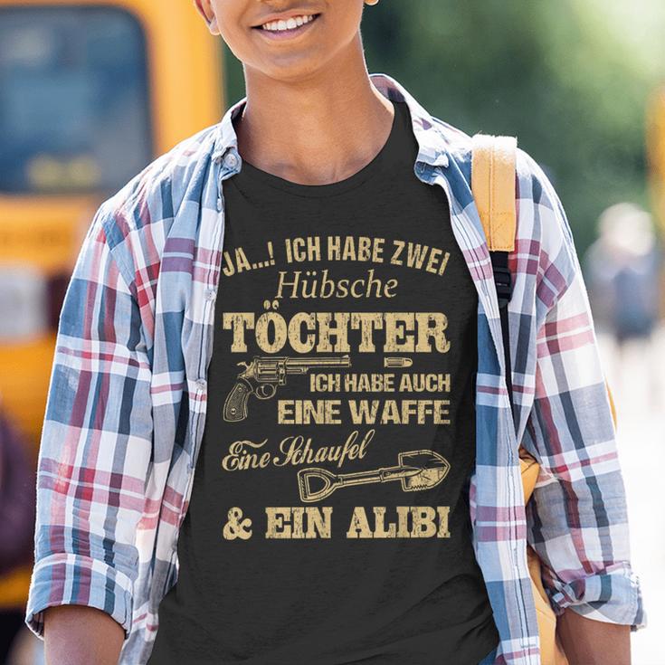 Ja Ich Habe Zwei Habe Also Eine Weffe Ja I Habe Two Habe Töchter Ich Habe Kinder Tshirt