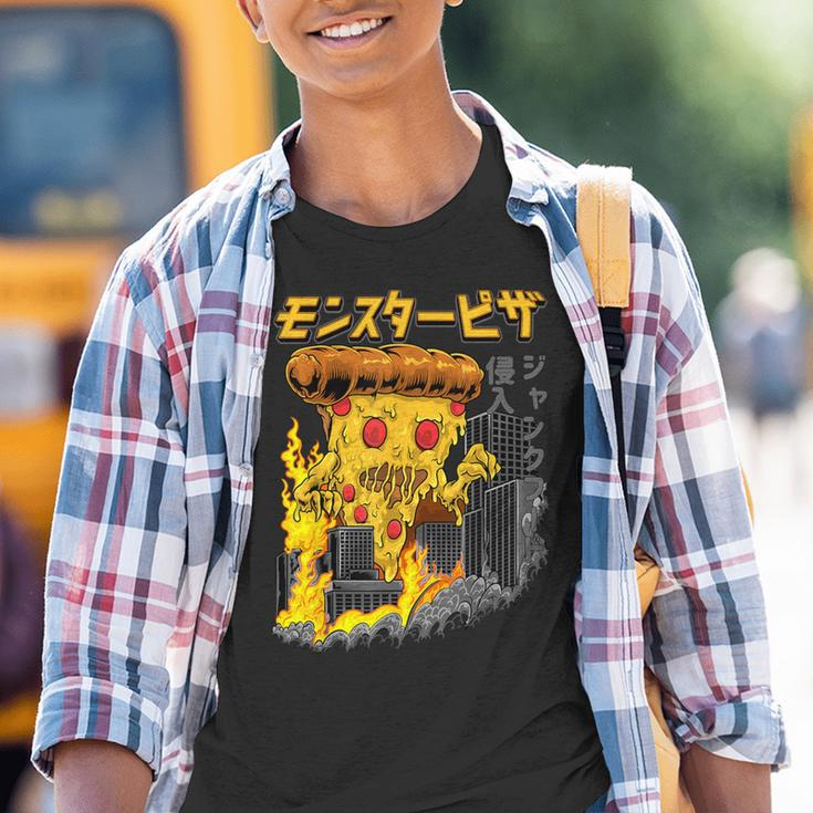 Kaiju Monster Pizza Japan Anime Merch Manga Kinder Tshirt