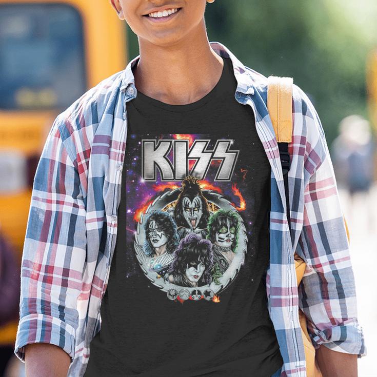 Kiss Galactic Portrait Kinder Tshirt