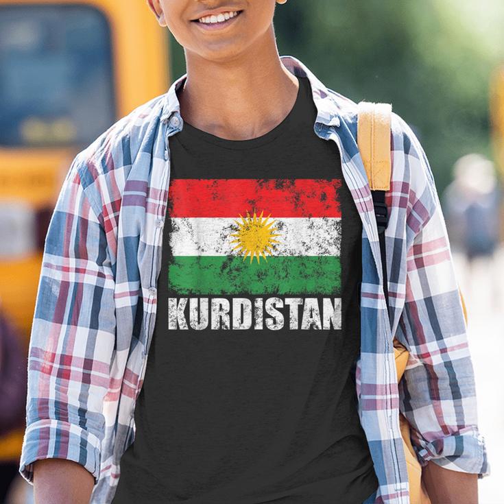 Kurdistan Flag Rojava Kurdish Kurds Kinder Tshirt