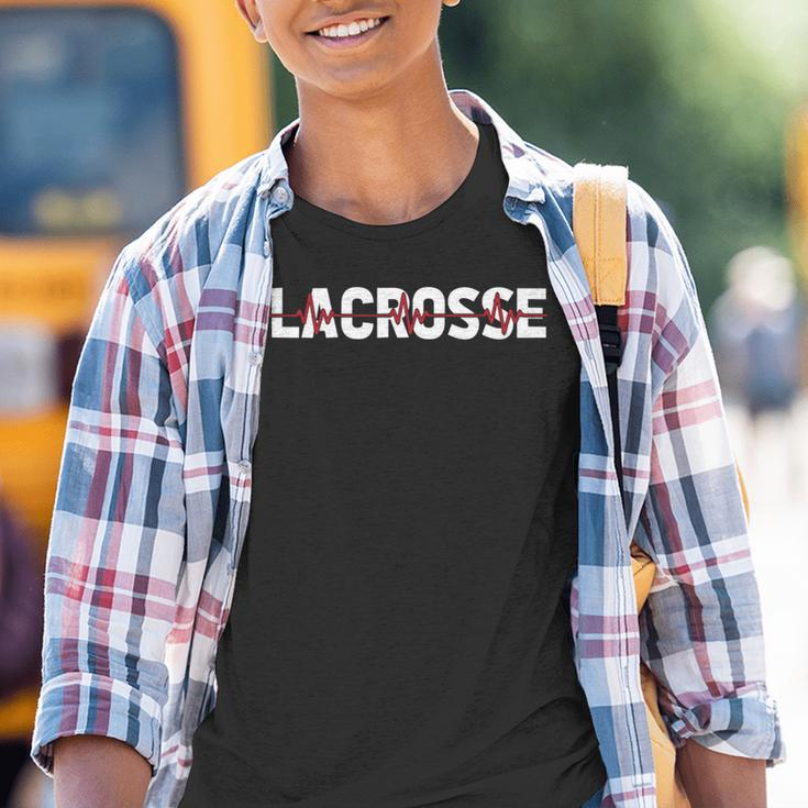 Lacrosse Ball Spieler Team Schläger Lacrosse Kinder Tshirt