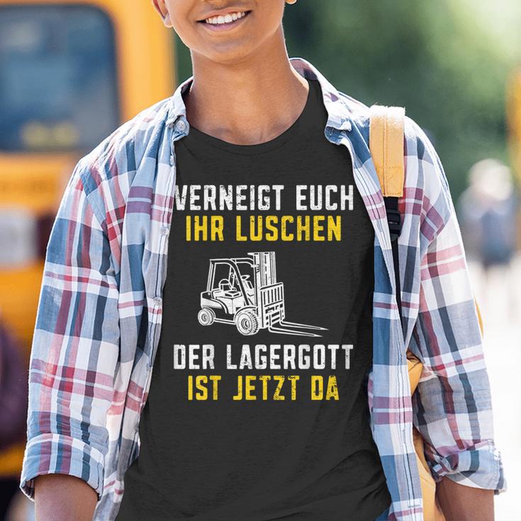 Lagergott Ist Jetzt Da Stapler Forklift Driver S Kinder Tshirt