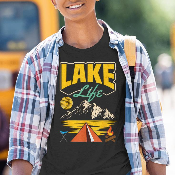 Lake Life Camping Wandern Angeln Bootfahren Segeln Lustig Outdoor Kinder Tshirt