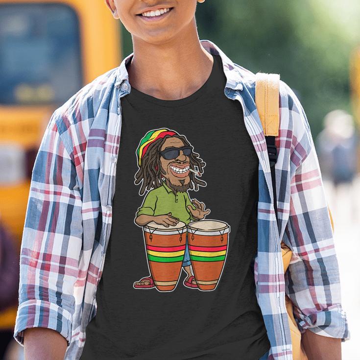 Lässig Reggae Music Rasta Rastafari Reggaeton Jamaica Fan Kinder Tshirt