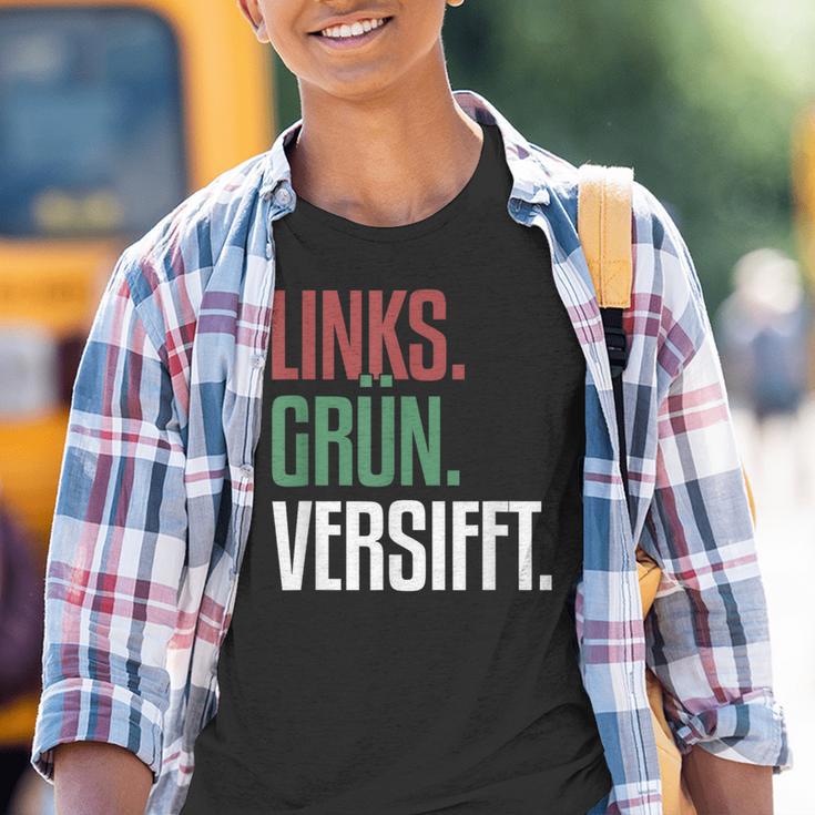 Left Green Versifft Ironic Anti-Rassism Kinder Tshirt