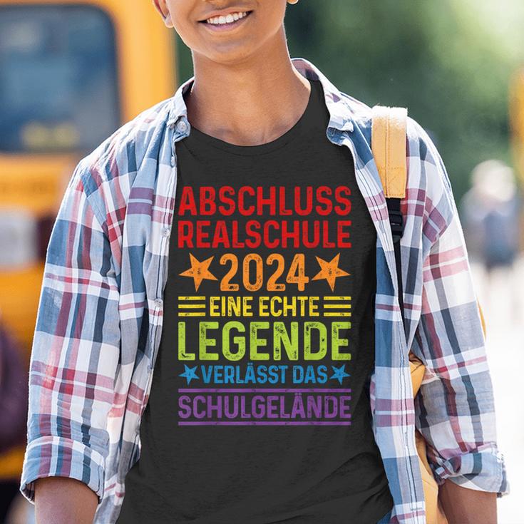 Legende Verlässt Schulgelände Realschule Abschluss 2024 Kinder Tshirt